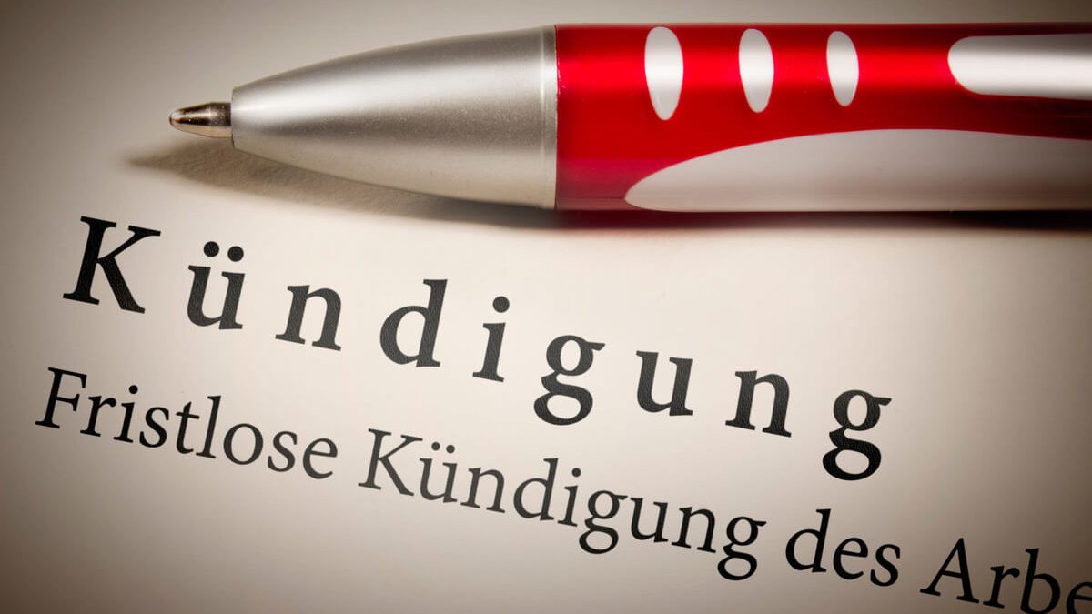 Fristlose Kündigung