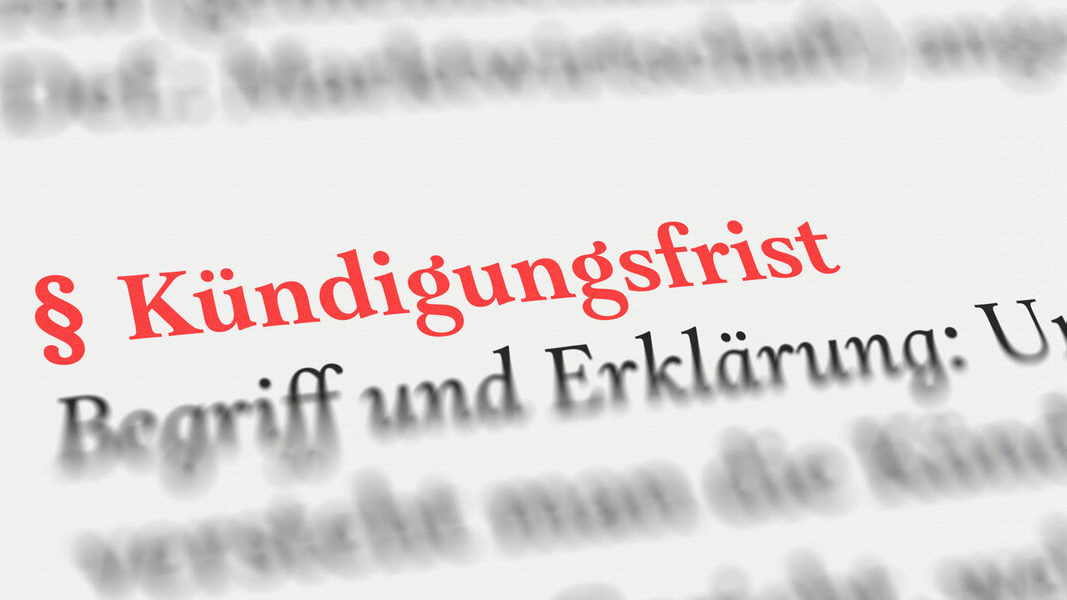 Gesetzliche Kündigungsfrist